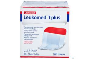 Wundverband Leukomed T Plus Folienverband/+auflage Steril 7,2x 5cm 50st, A-Nr.: 3072810 - 01