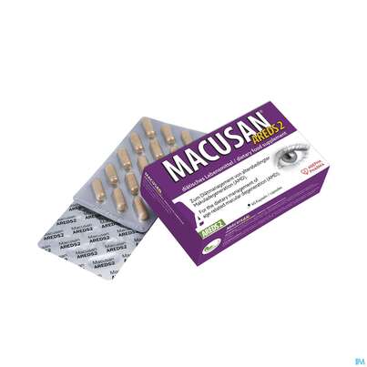 Sie sehen eine Packung MACUSAN KPS AREDS 2, 60 Stück, Produktbild: 05 MACUSAN KPS AREDS 2, 60 Stück, A-Nr.: 4252158 - 05