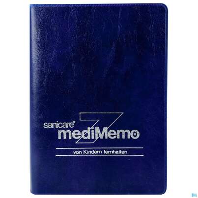 Sie sehen eine Packung Medikamentendispenser 7 Tage Sanicare Medimemo 1st, Produktbild: 01 Medikamentendispenser 7 Tage Sanicare Medimemo 1st, A-Nr.: 1513109 - 01