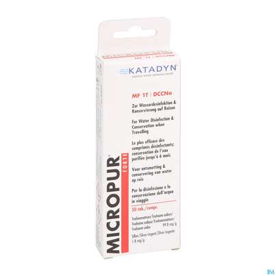 Sie sehen eine Packung Micropur Mf1t Tabl Forte 2x25 50st, Produktbild: 03 Micropur Mf1t Tabl Forte 2x25 50st, A-Nr.: 4134654 - 03