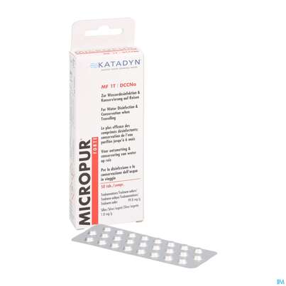Sie sehen eine Packung Micropur Mf1t Tabl Forte 2x25 50st, Produktbild: 05 Micropur Mf1t Tabl Forte 2x25 50st, A-Nr.: 4134654 - 05