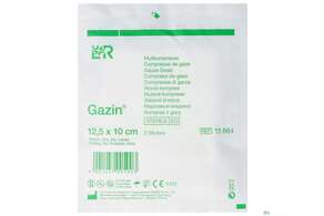 Mullkompressen Gazin Baumw.17faedig Steril 16fach 12,5x10cm 2st, A-Nr.: 2570150 - 01