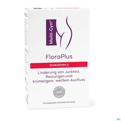 Sie sehen eine Packung MULTI-GYN FLORAPLUS 5X5ML, 1 PK, Produktbild: 02 MULTI-GYN FLORAPLUS 5X5ML, 1 PK, A-Nr.: 3796525 - 02