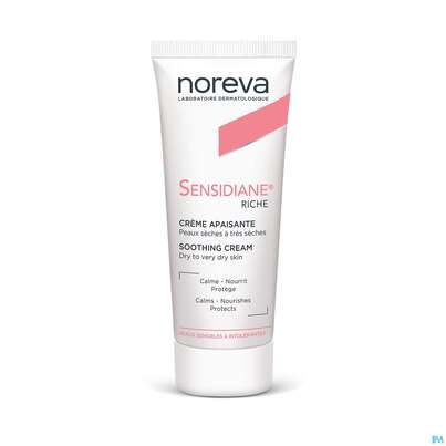 Sie sehen eine Packung Noreva Sensidiane Trockene Empfindliche Haut 40ml, Produktbild: 01 Noreva Sensidiane Trockene Empfindliche Haut 40ml, A-Nr.: 4125052 - 01