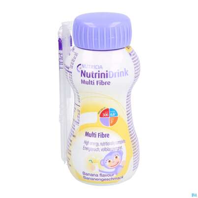 Sie sehen eine Packung Nutrini/drink Flasche Multifibre 200ml Banane 1st, Produktbild: 01 Nutrini/drink Flasche Multifibre 200ml Banane 1st, A-Nr.: 3274608 - 01
