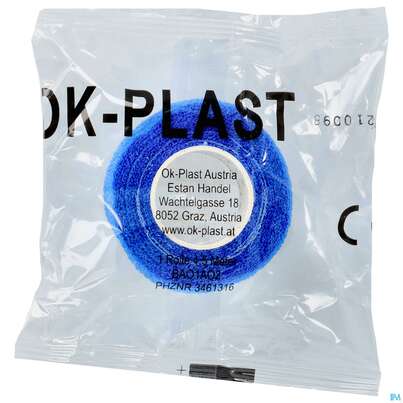 Sie sehen eine Packung OK-PLAST PFL+FINVB 2,5 BLAU, 1 Stück, Produktbild: 01 OK-PLAST PFL+FINVB 2,5 BLAU, 1 Stück, A-Nr.: 3461345 - 01