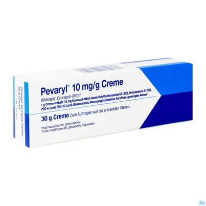Sie sehen eine Packung PEVARYL CR, 30 Gramm, Produktbild: 02 PEVARYL CR, 30 Gramm, A-Nr.: 0193559 - 02