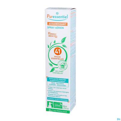 Sie sehen eine Packung Puressentiel Luftreiniger Raumspray +41 Aetherischen Oelen 200ml, Produktbild: 03 Puressentiel Luftreiniger Raumspray +41 Aetherischen Oelen 200ml, A-Nr.: 3831813 - 03