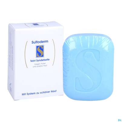 Sie sehen eine Packung Seifen Sulfoderm-s Teint Syndet 100g, Produktbild: 05 Seifen Sulfoderm-s Teint Syndet 100g, A-Nr.: 0645323 - 05