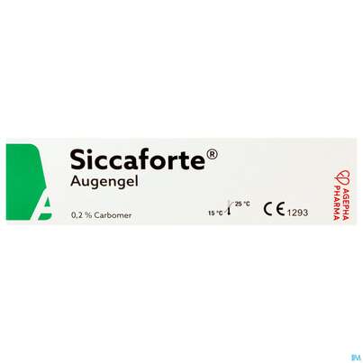 Sie sehen eine Packung SICCAFORTE CE AU-GEL, 10 Gramm, Produktbild: 01 SICCAFORTE CE AU-GEL, 10 Gramm, A-Nr.: 4249713 - 01