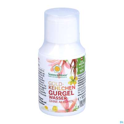 Sie sehen eine Packung Sonnenmoor Gurgelwasser Ohne Alkohol 100ml, Produktbild: 01 Sonnenmoor Gurgelwasser Ohne Alkohol 100ml, A-Nr.: 3814772 - 01