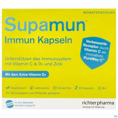 Sie sehen eine Packung SUPAMUN IMMUN KPS, 30 Stück, Produktbild: 01 SUPAMUN IMMUN KPS, 30 Stück, A-Nr.: 5091042 - 01
