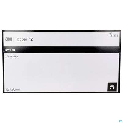 Sie sehen eine Packung Kompressen Topper 12 Steril Ts1202 10x 20cm 35x2 70st, Produktbild: 01 Kompressen Topper 12 Steril Ts1202 10x 20cm 35x2 70st, A-Nr.: 2198147 - 01