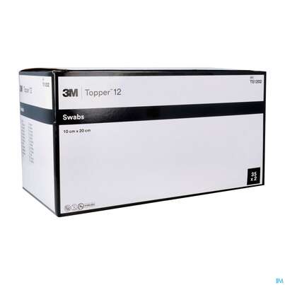 Sie sehen eine Packung Kompressen Topper 12 Steril Ts1202 10x 20cm 35x2 70st, Produktbild: 02 Kompressen Topper 12 Steril Ts1202 10x 20cm 35x2 70st, A-Nr.: 2198147 - 02