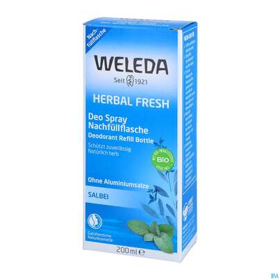 Sie sehen eine Packung Weleda Herbal Fresh Deo Spray Salbei Nf 200ml, Produktbild: 03 Weleda Herbal Fresh Deo Spray Salbei Nf 200ml, A-Nr.: 2315096 - 03