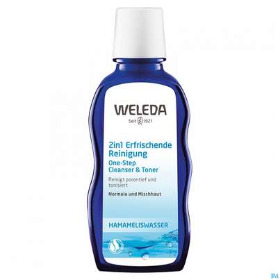 Sie sehen eine Packung Weleda Reinigung 2in1 Erfrischend 100ml, Produktbild: 01 Weleda Reinigung 2in1 Erfrischend 100ml, A-Nr.: 3377018 - 01