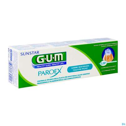 Sie sehen eine Packung Zahnpaste Gum Paroex +chx 0,06% Langzeitpflege 1750 75ml, Produktbild: 02 Zahnpaste Gum Paroex +chx 0,06% Langzeitpflege 1750 75ml, A-Nr.: 3444045 - 02