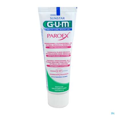 Sie sehen eine Packung Zahnpaste Gum Paroex +chx 0,12% Kurzzeitpflege1790 75ml, Produktbild: 04 Zahnpaste Gum Paroex +chx 0,12% Kurzzeitpflege1790 75ml, A-Nr.: 3115732 - 04