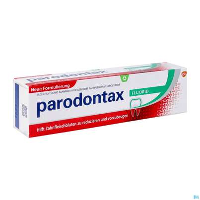 Sie sehen eine Packung Zahnpaste Parodontax Basis Original 75ml, Produktbild: 02 Zahnpaste Parodontax Basis Original 75ml, A-Nr.: 2026305 - 02